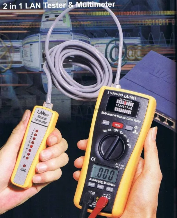 MULTIMETR I TESTER KABLI LA-1011