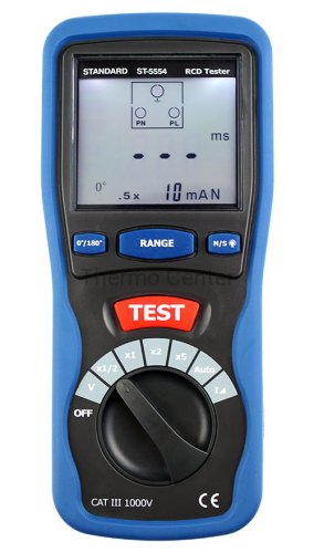 Miernik zabezpieczeń różnicowoprądowych ST-5554