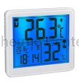Termo higrometr TFA 30.5042.02   z zegarem i kalendarzem  Termo higrometr TFA_30.5042_bialy.jpeg