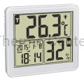 Termo higrometr TFA 30.5042.02   z zegarem i kalendarzem  Termo higrometr TFA_30.5042_bialy2.jpeg