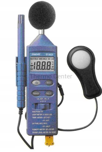 Miernik AB8820 termometr higrometr sonometr luksom wzorcowany