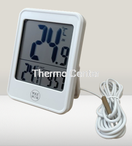 Termometr wew/zew z zegarem  220 wzorcowany