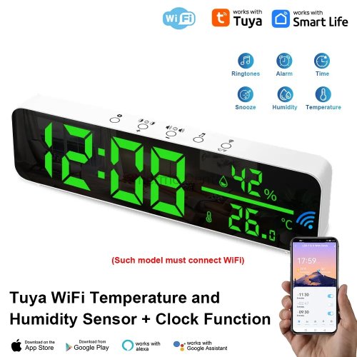 T&H 230 Zegar z Wyświetlaczem LED – z funkcją pomiaru temperatury i wilgotności (Wi-Fi)230.jpg